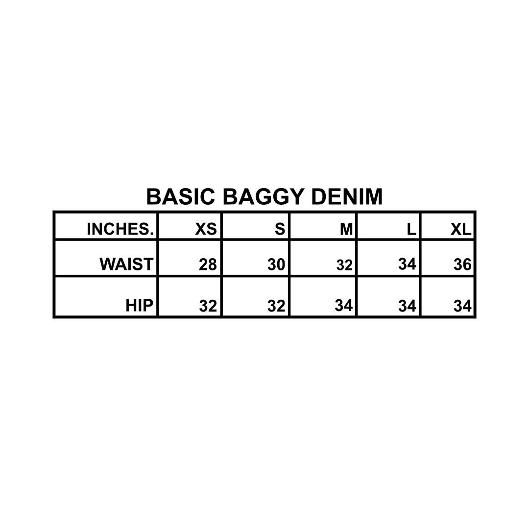 Baggy Scribble Denim