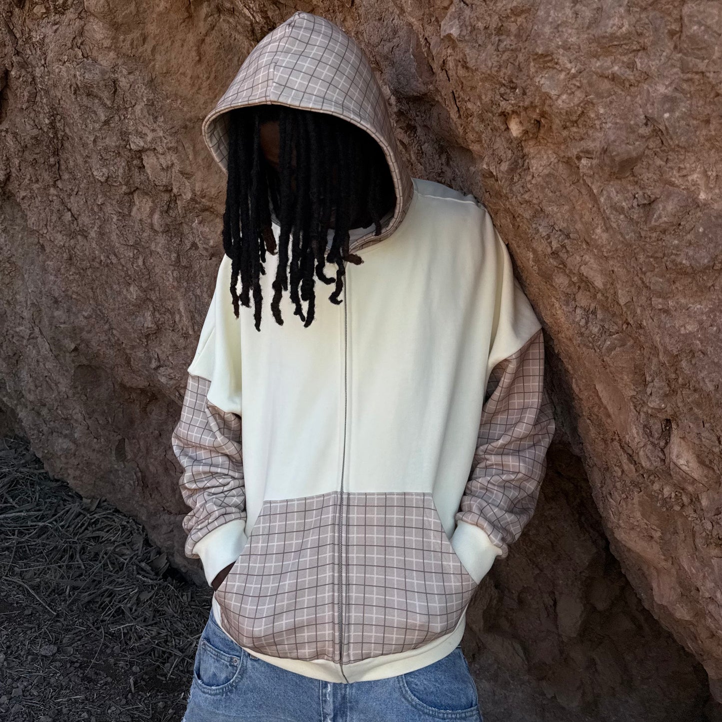 Plaid Pocket Zipup
