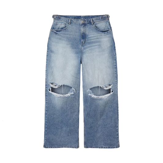 Blue Wide Leg Jeans