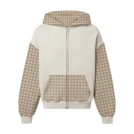 Plaid Pocket Zipup